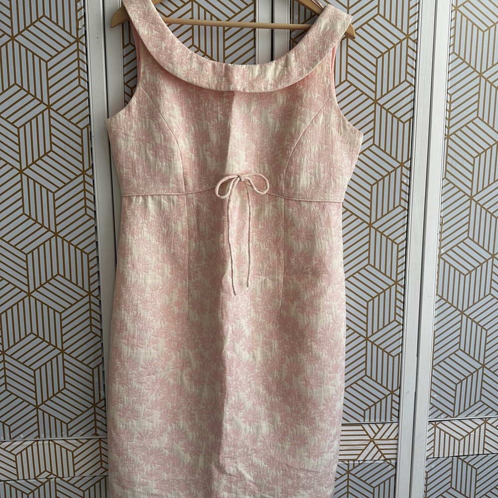 Eliza J Pink Sheath Midi Dress for Wedding Guests